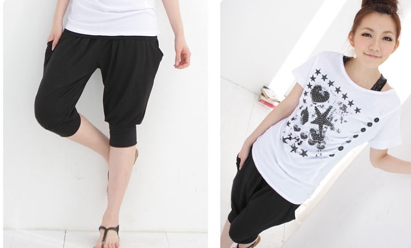 Harem Pants Import PS484 Black