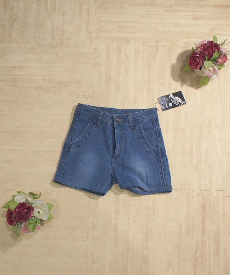 Korea Jeans Short Pants PS498 Blue