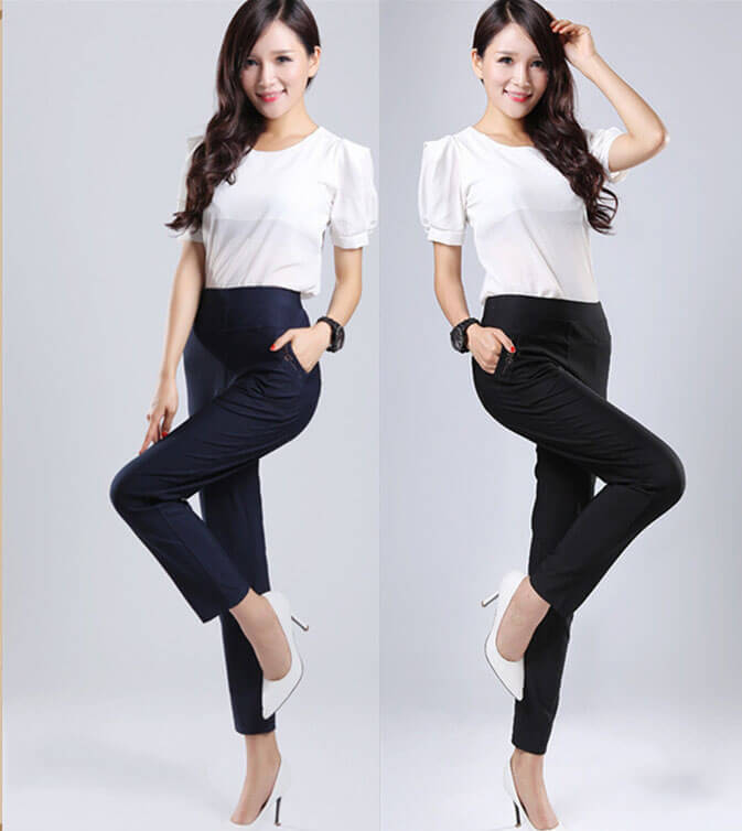 Casual Office Pants Import PS508 Navy Blue