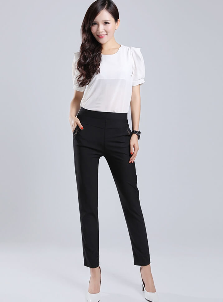 Casual Office Pants Import PS508 Navy Blue