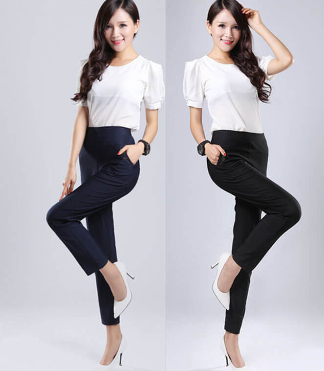 Casual Office Pants Import PS509 Black