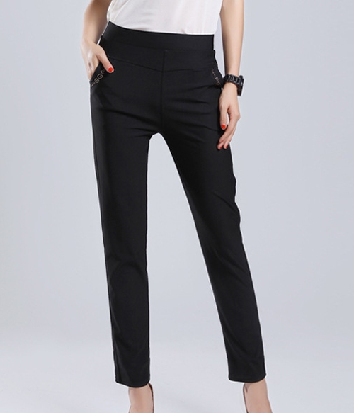 Casual Office Pants Import PS509 Black