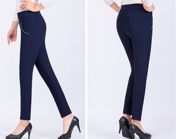 Casual Office Pants Import PS512 Navy Blue