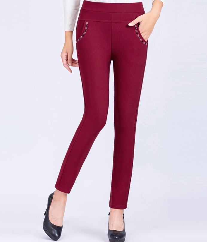 Casual Office Pants Import PS514 Red