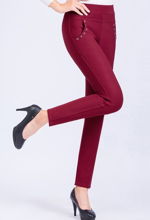 Casual Office Pants Import PS514 Red