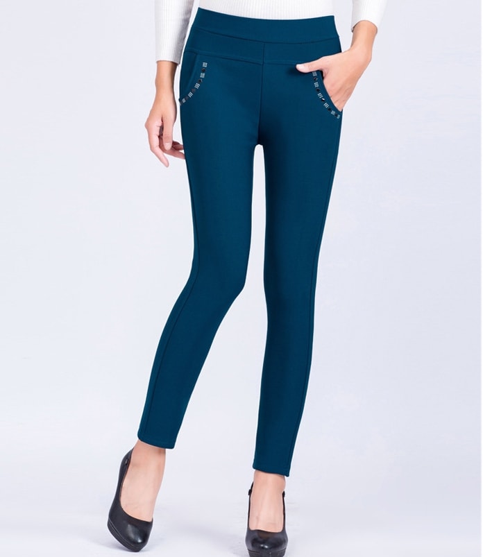 Casual Office Pants Import PS515 Blue