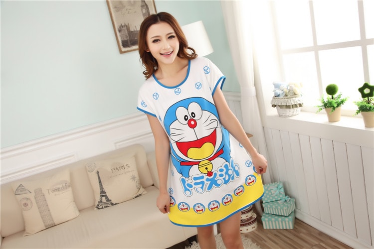 Piyama Doraemon Import PY18 White