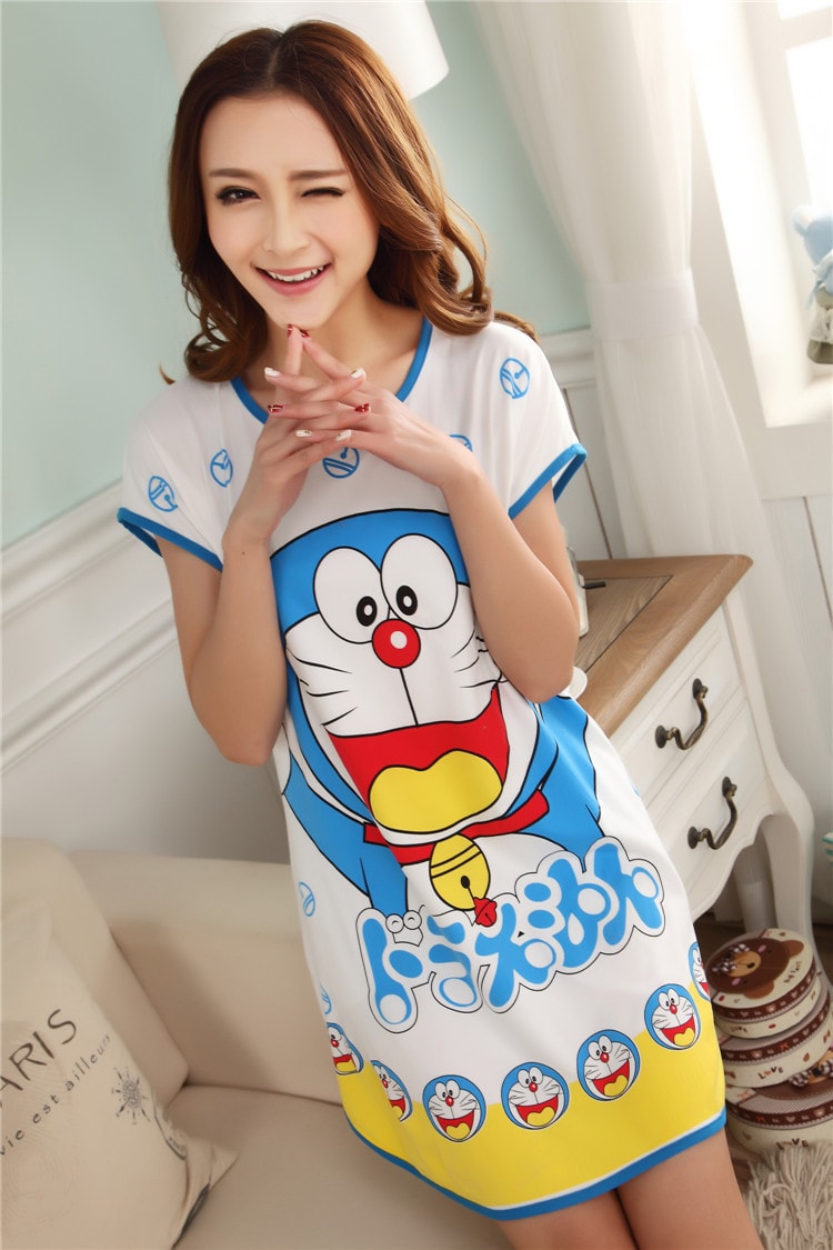 Piyama Doraemon Import PY18 White