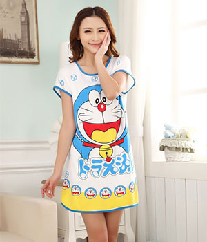 Piyama Doraemon Import PY18 White