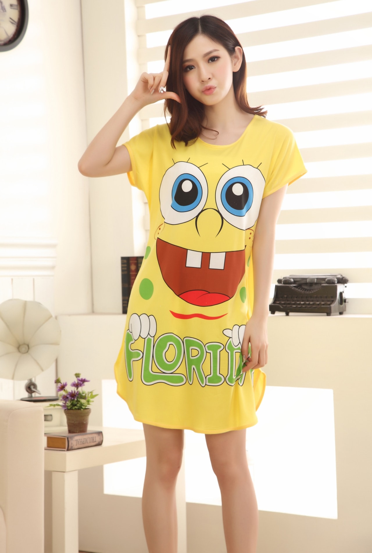 Piyama Spongebob Import PY19 Yellow