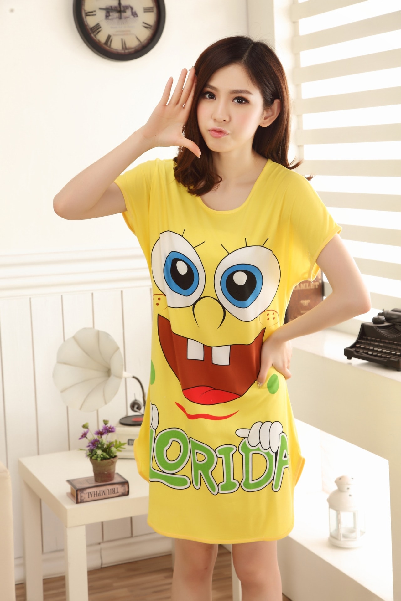 Piyama Spongebob Import PY19 Yellow