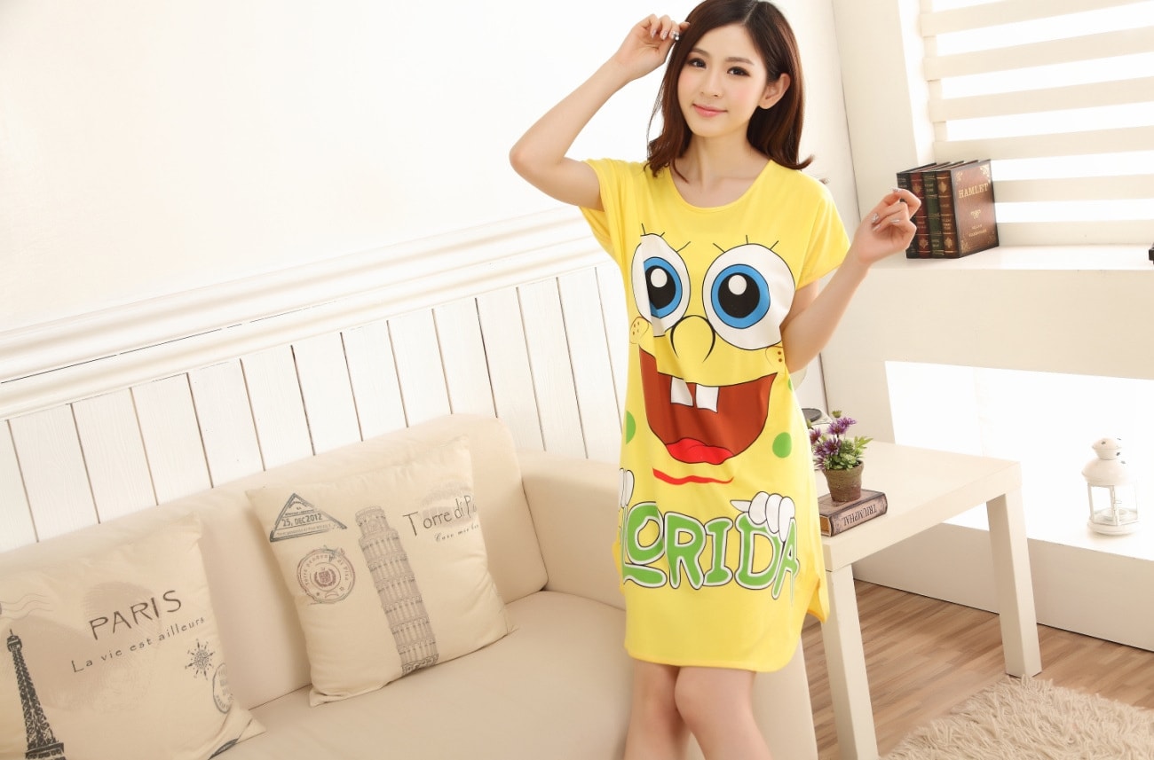 Piyama Spongebob Import PY19 Yellow