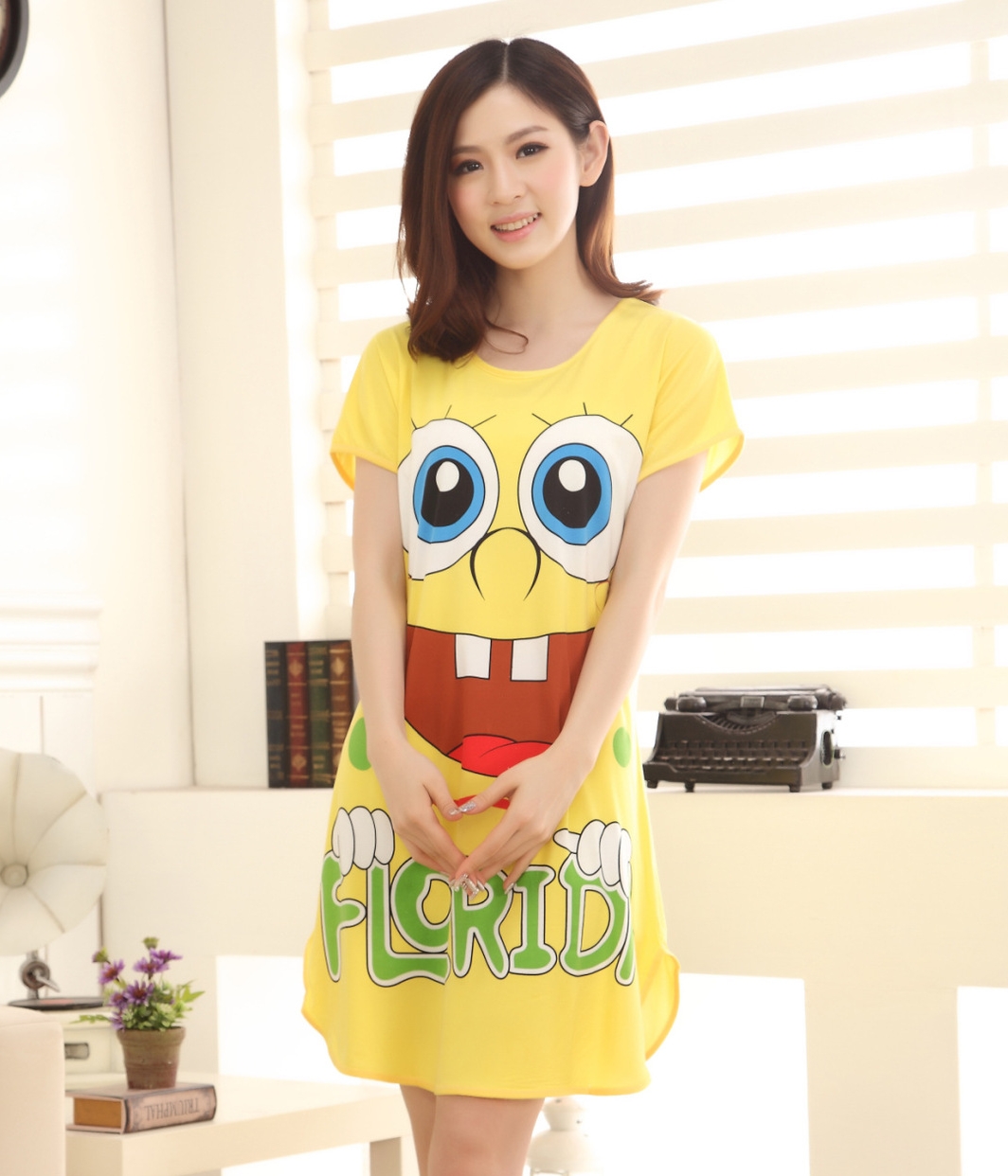 Piyama Spongebob Import PY19 Yellow