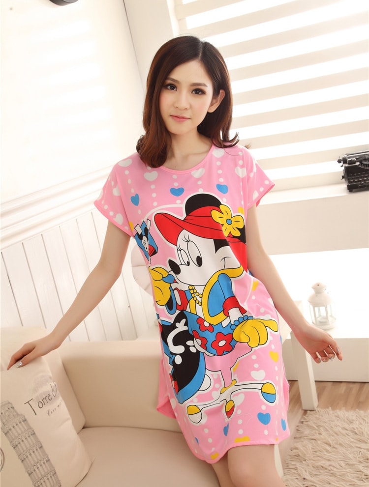 Piyama Kartun Minnie Import PY21 Pink