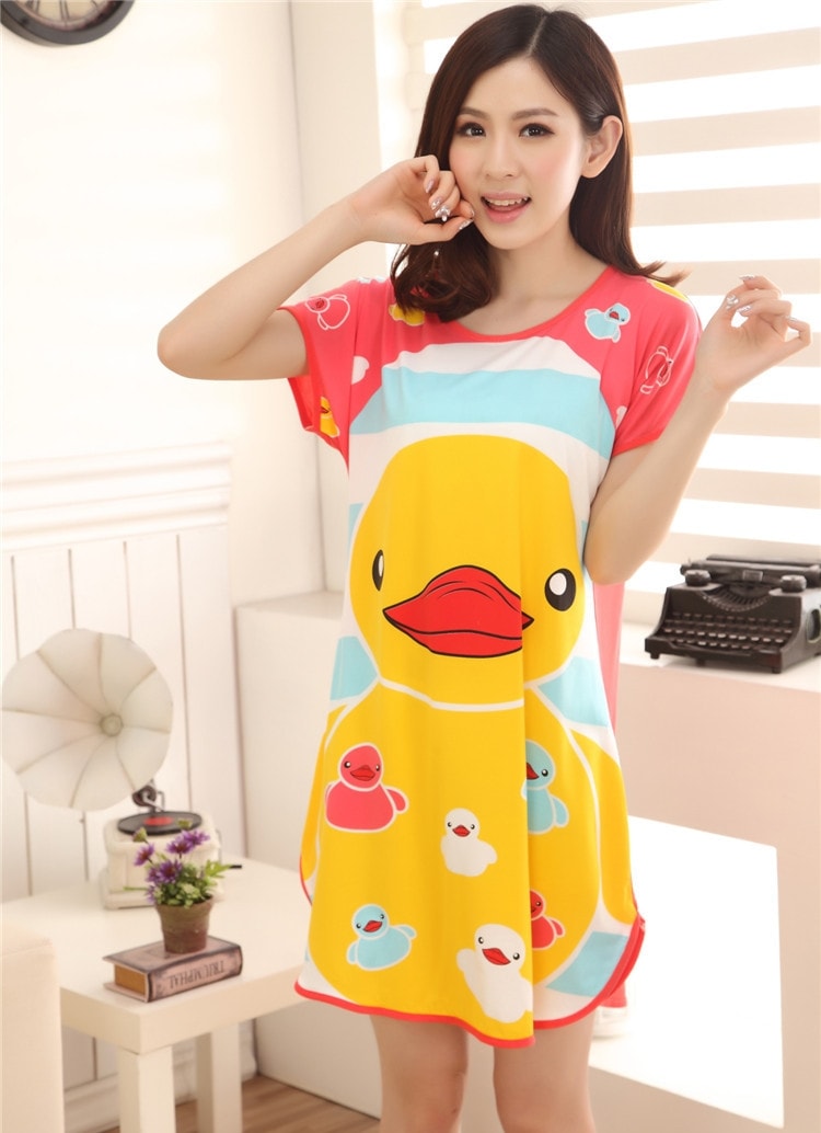 Piyama Kartun Ducky Import PY23 Pink