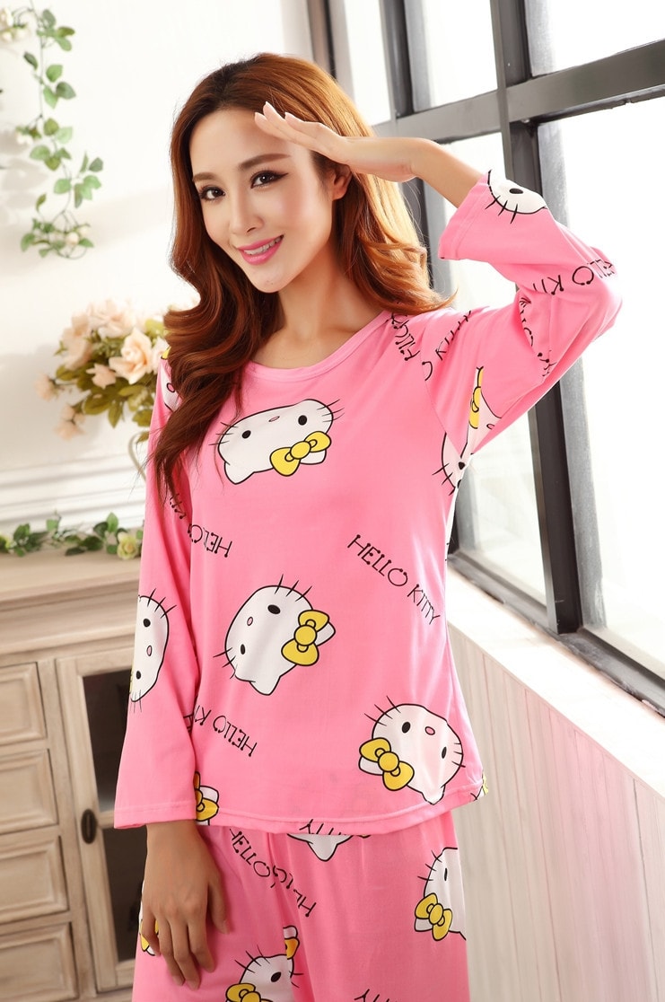 Piyama Karakter Hello Kitty PY52 Pink