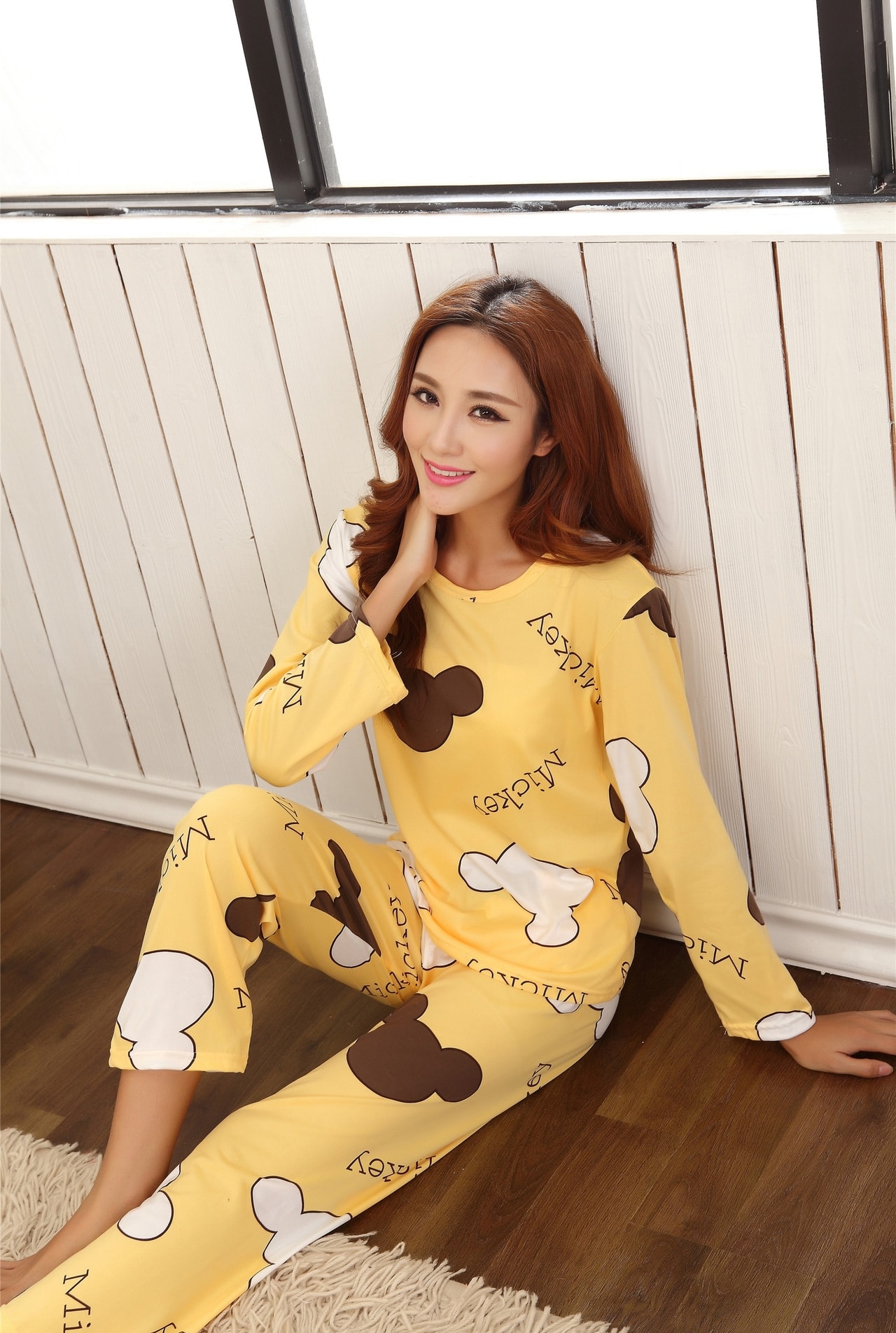 Piyama Karakter Mickey Set PY54 Yellow