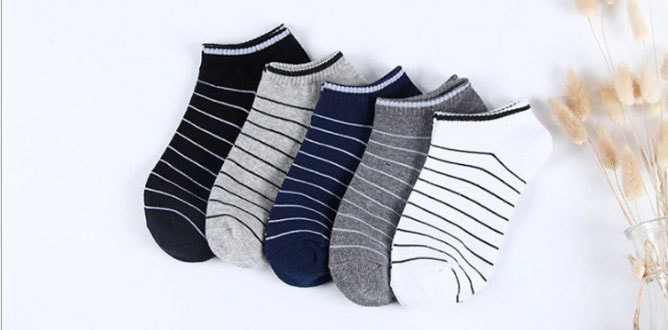 Japanese Cotton Ankle Feet Socks SC12 (5pc)