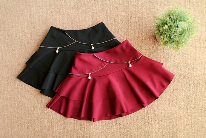 Tutu Skirt SK139 Burgundy Red