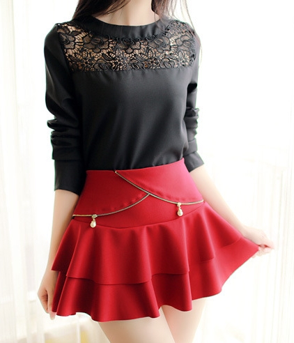 Tutu Skirt SK139 Burgundy Red