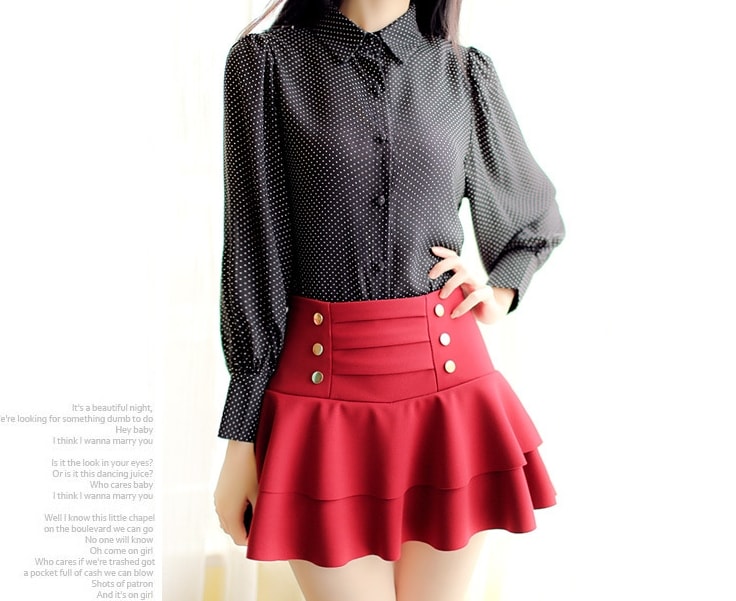 Tutu Skirt SK142 Burgundy Red