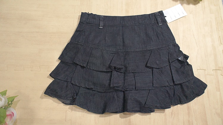 Korea Jeans Short Skirt SK165 Dark Blue