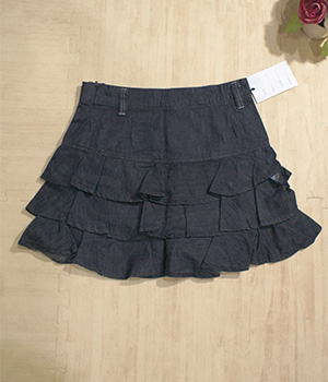 Korea Jeans Short Skirt SK165 Dark Blue