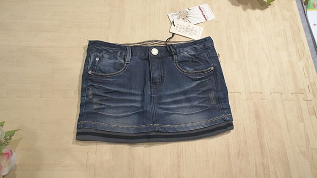 Rok Jeans Pendek Import SK166 Gray