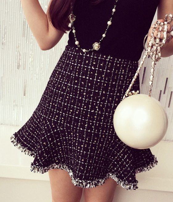 Tutu Skirt korea Import SK167 Black