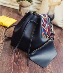 High Quality Pouch Bag Set Import BG747 Black