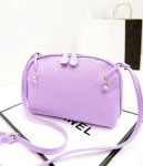 Snakeskin Shoulder Bag Import BG767 Purple