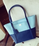 Two Color TOTE Bag Import BG792 Blue