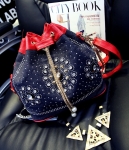 Retro Bucket Pouch Bag Import BG797 Red