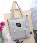 Casual Canvas Tote Bag Import BG875 Gray