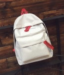 Backpack Kanvas Minimalis BG934 White