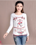 Retro Blouse BL2684 White