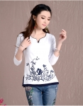 Retro Blouse BL2685 White