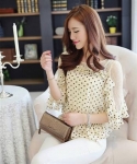 Chiffon Blouse BL2718 Beige