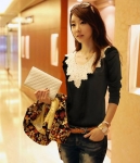 Crochet Blouse BL2792 Black