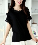 Lace Blouse BL2875 Black