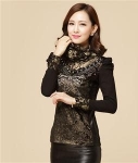 Lace Blouse BL2907 Black