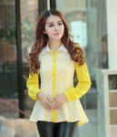 Kemeja Lace BL2966 Yellow