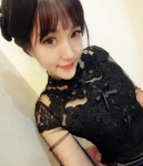 Lace Blouse BL2975 Black