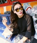 Chiffon Blouse BL2986 Black