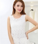 Lace Blouse Korea Import BL3039 White