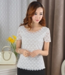 Lace Blouse Korea Import BL3052 White