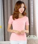 Lace Blouse Import BL3053 Pink