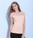 Lace Blouse Import BL3065 Orange