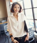 Kemeja Korea Import BL3066 White