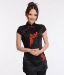 Ethnic QiPao Blouse Import BL3112 Black